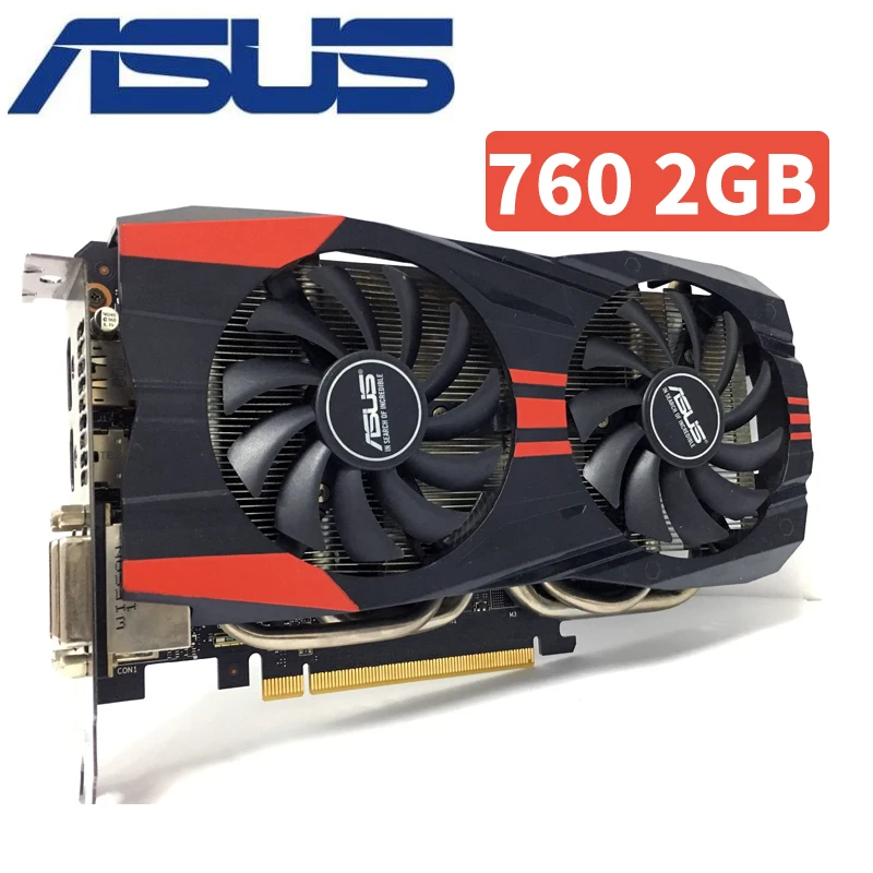 Asus GTX760 2 GB D5 DDR5 256Bit PC Настольный GTX 760 2G видеокарты PCI Express 3 0 компьютерная видеокарта