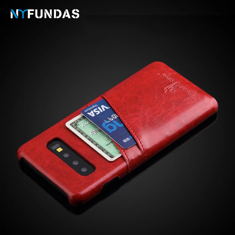 NYFundas Phone Case For Samsung galaxy s10 s9 s8 plus s10e s10+ s6 s7 edge s5 note 9 8 Hybrid PU Leather Card Holder cover |