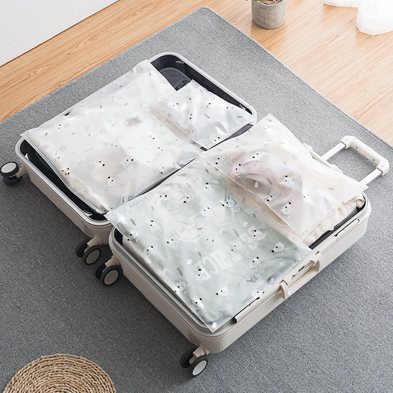 2 шт. многофункциональные пластиковые сумки на молнии для хранения одежды | Дом и