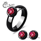 Здоровый керамический индийский свадебный кристалл ювелирный набор серьги и кольцо для женщин Свадебные серьги одно кольцо для свадебного подарка оптовая продажа