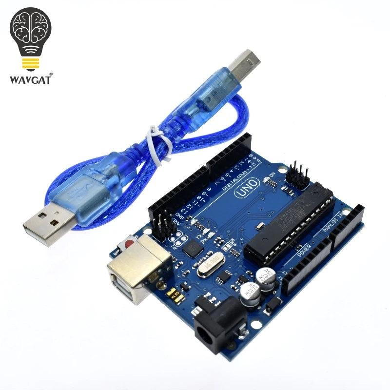 WAVGAT умная электроника UNO R3 MEGA328P ATMEGA16U2 макетная плата без кабеля USB Стартовый Набор