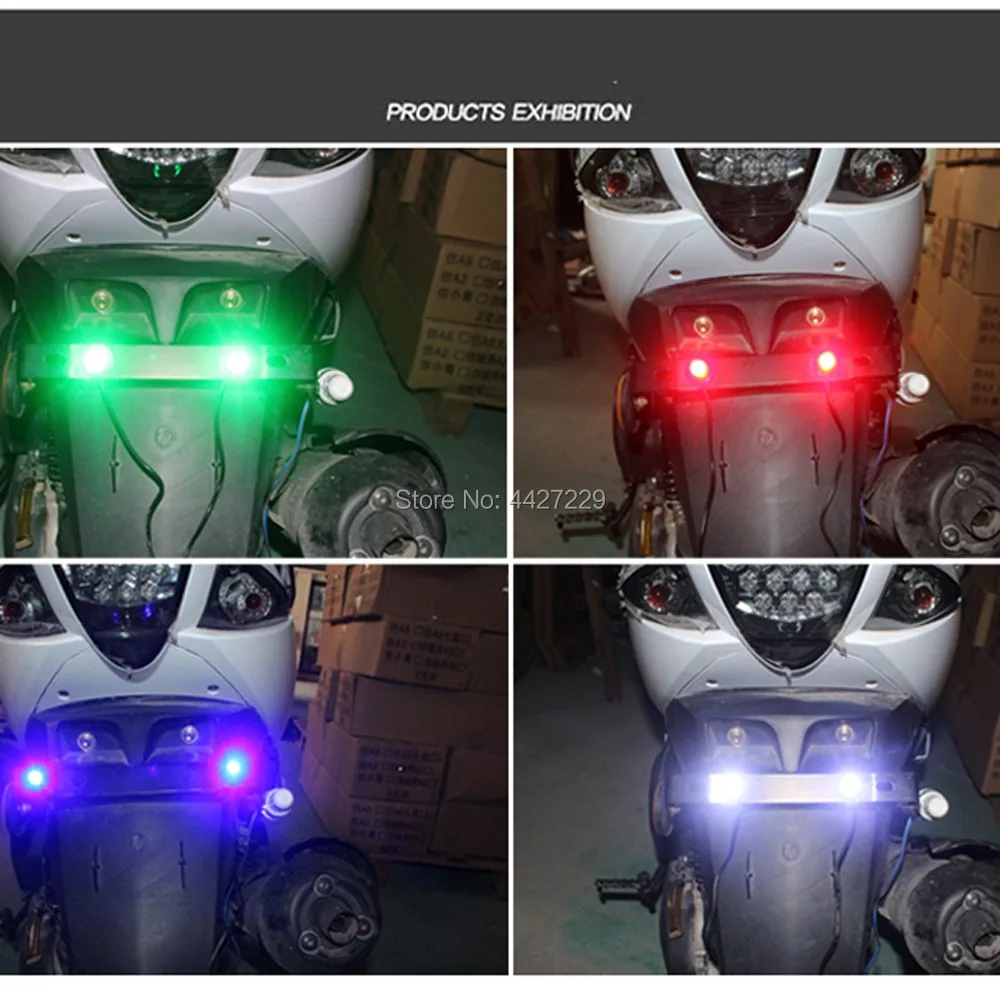 100pcs/lot Hot Sale Multi-Color Car DRL Eagle Eye LED Daytime Running Light Motorcycle Screw Lamp Source Waterproof Styling | Автомобили и