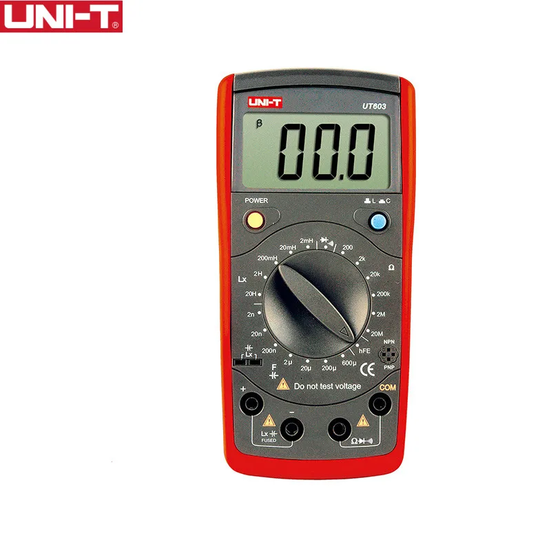 UNI-T Modern Resistance Inductance Capacitance Meters UT603 LCR Meter Capacitors Ohmmeter w hFE Test Testers