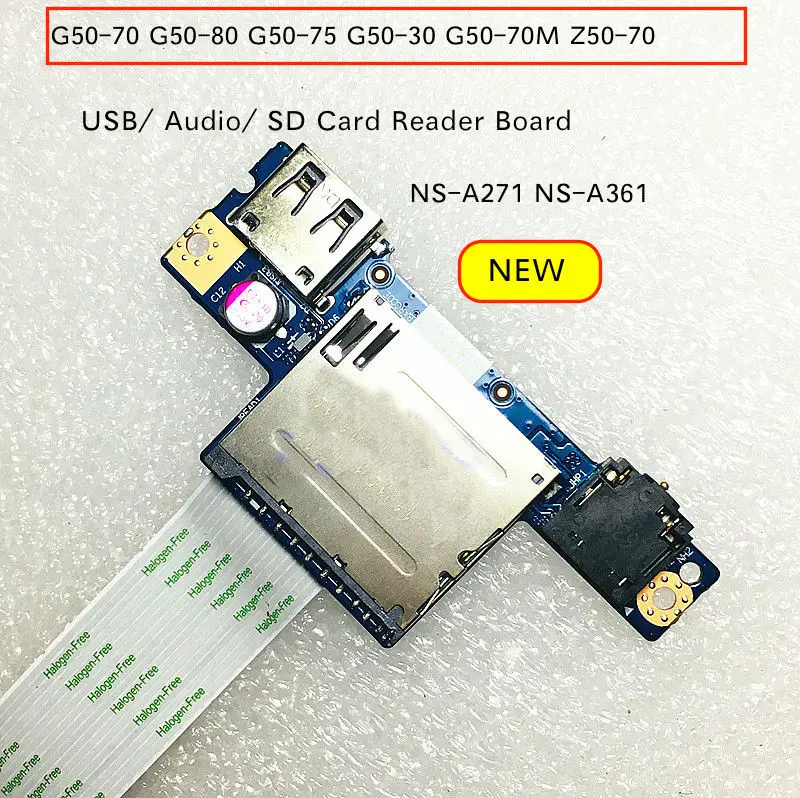 Плата считывателя SD карт с кабелем для Lenovo кабель карта памяти USB аудио G50 70 |