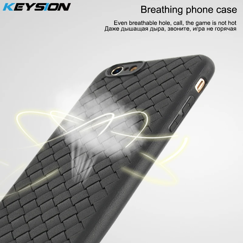 KEYSION супер мягкий чехол для телефона iPhone 6 6s Plus роскошные тканевые Чехлы