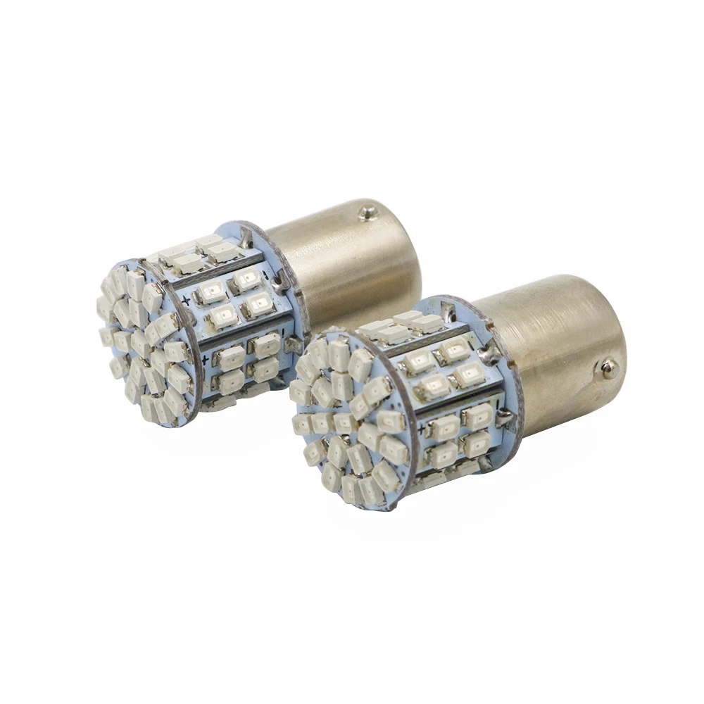 YSY 100x24V белый 1206 50 SMD Светодиодные лампы S25 1156 BA15S P21W резервный задний фонарь для