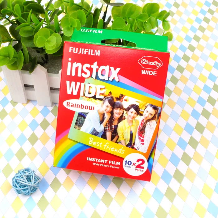 Подлинный для Fujifilm Instax Wide цветная пленка 60 листов Fuji мгновенная фотография