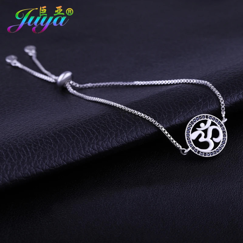 Женские и мужские индийские браслеты Juya Fashionalbe с микро цирконием подвеска
