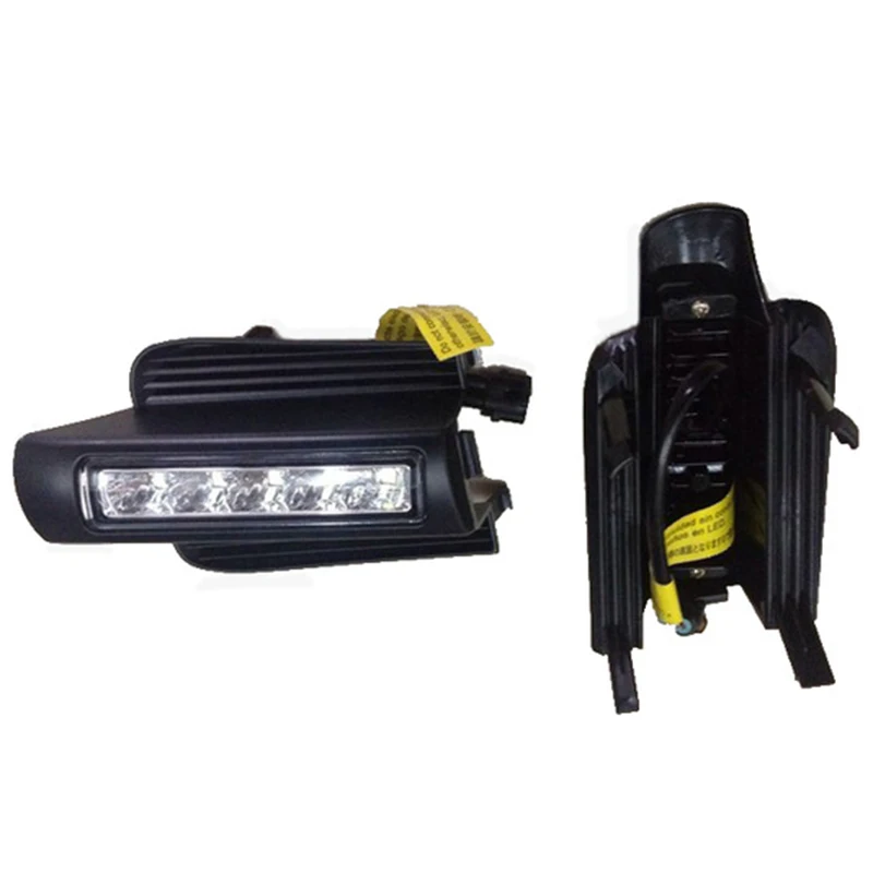 E4 Mark светодиодные дневные ходовые огни для Toyota Land Cruiser Prado 120 Grj120 Trj120 Fj120 2003~ 2009 дневные ходовые огни светильник Противотуманные фары аксессуары - Цвет: Low match