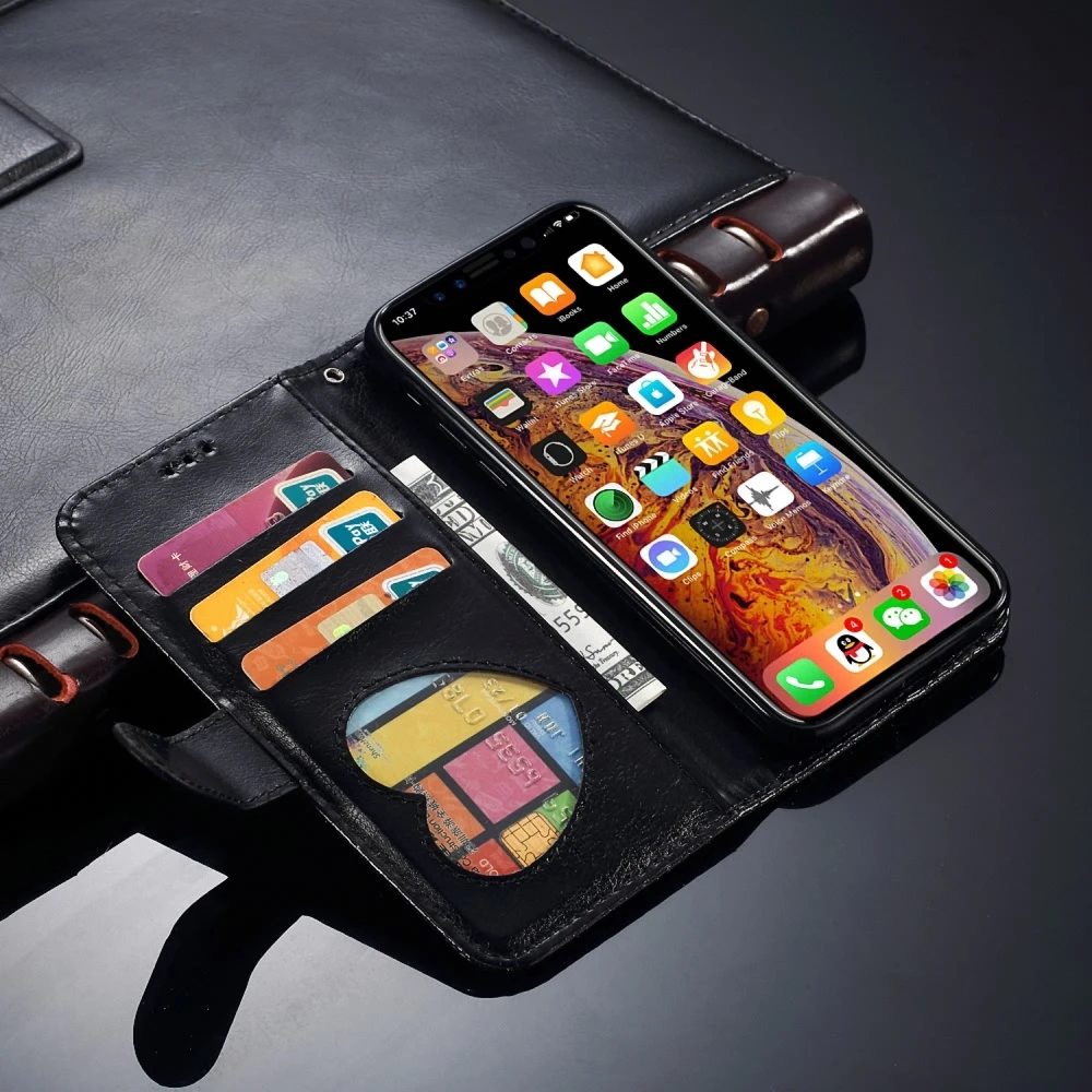 Роскошный блестящий кошелек, кожаный чехол-книжка для iPhone Xr X Xs 11 Pro Max, противоударный чехол на молнии для iPhone 7, 8, 6 S, 6 Plus, 5, 5S, SE