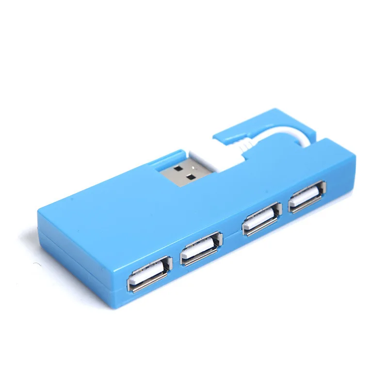 Мульти 4 порта Тонкий USB концентратор Высокоскоростной 2 0 складной сплиттер