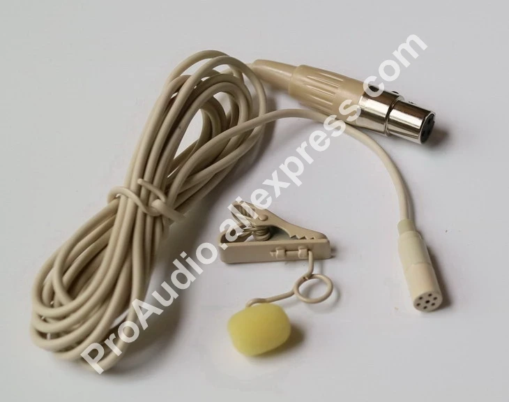 MKE2 Beige Pro Lavalier микрофон с отворотом Microdot для AKG Samson беспроводной передатчик