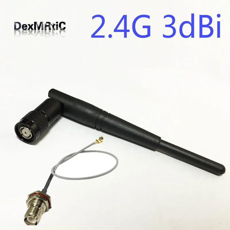 Антенна Wi Fi 2 4 ГГц 3dbi всенаправленный фоторазъем + RP TNC мама перегородка