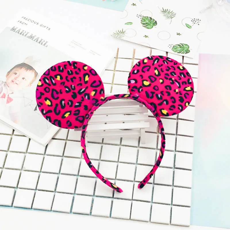 B Disney Minnie уши Микки аксессуары для волос украшение для волос, для девочки Девушки вечерние бант на голову Мультфильм Плюшевая кавайная игрушка ролевые игры подарок - Цвет: B