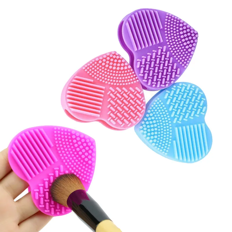 1PC Silicon Brush Egg Cleaning Washing Tool Cosmetic Cleaner Cosmetics Brushes Scrubber Board Remove Dirt Residues | Красота и