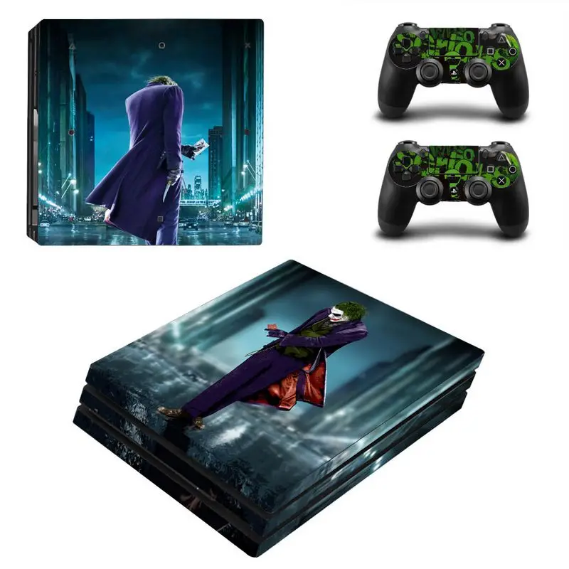 Joker Man дизайнерская наклейка для кожи для sony Playstation 4 Pro консоль и 2 шт. контроллер наклейка для PS4 Pro Аксессуары для игр