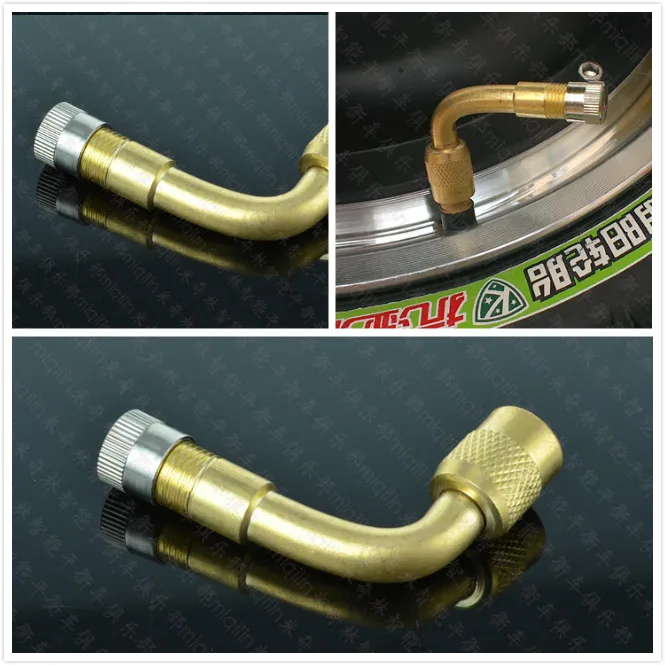 Модный Стиль Мотоцикл Грузовик 90 градусов Латунь пневматическая шина