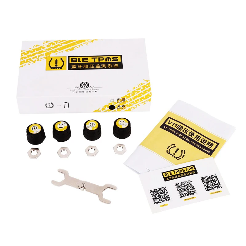 Автомобильный TPMS система контроля давления в шинах Bluetooth 4 0 универсальный