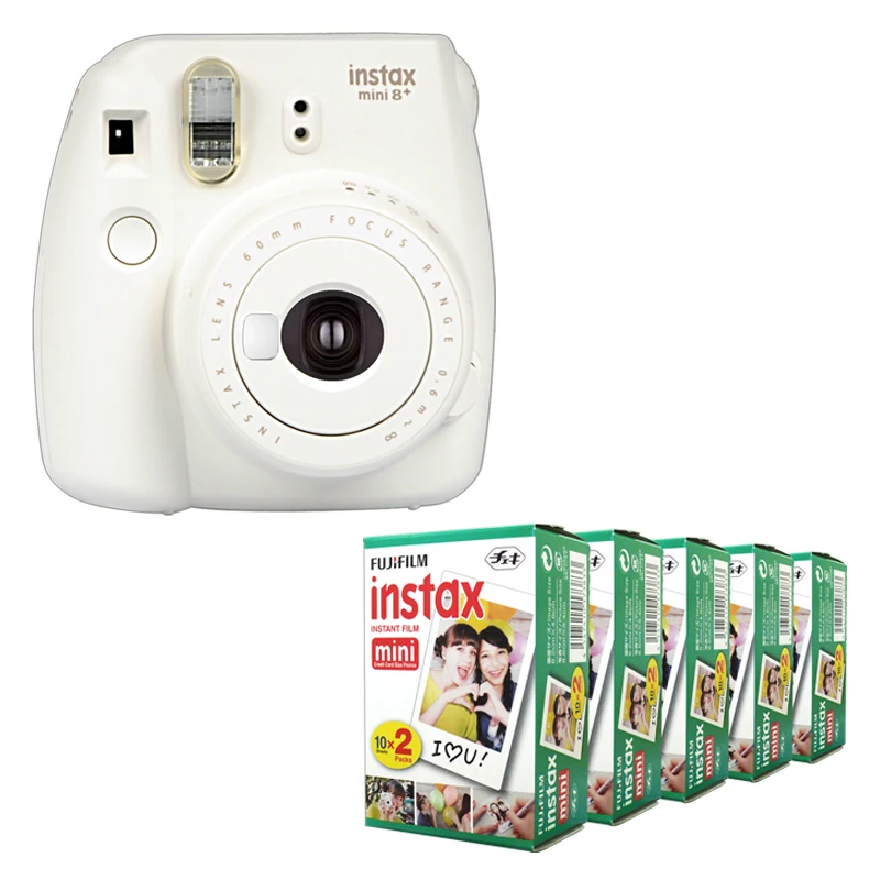 Fujifilm Instax Mini 8 Plus камера ваниль + Fuji 100 Пленка мгновенный белый край фото простое