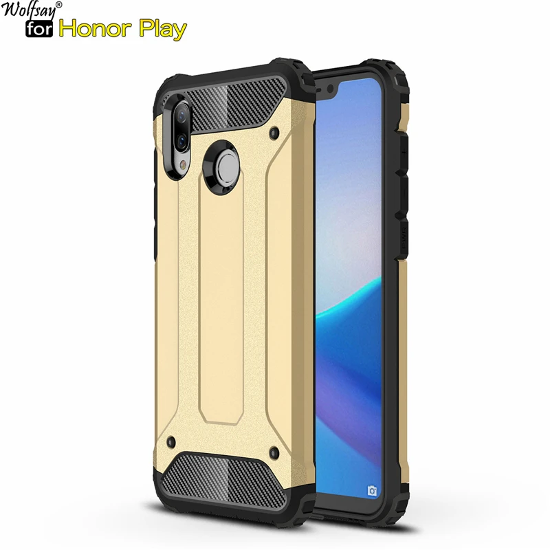 Чехол для Honor Play чехол Huawei прочный армированный из ТПУ и поликарбоната телефона с