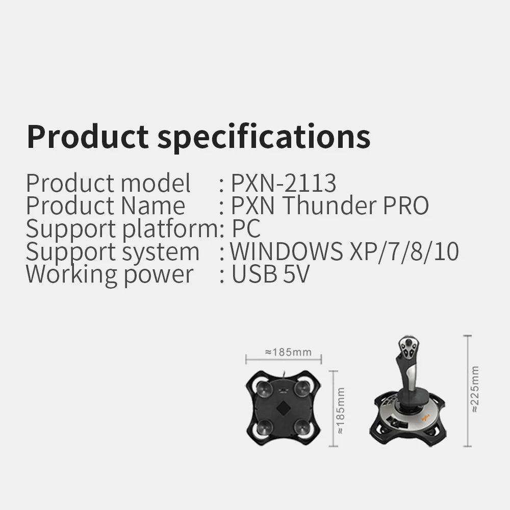 PXN Thunder Pro компьютерный симулятор джойстик для полетов microsoft civil aircraft simulator джойстик