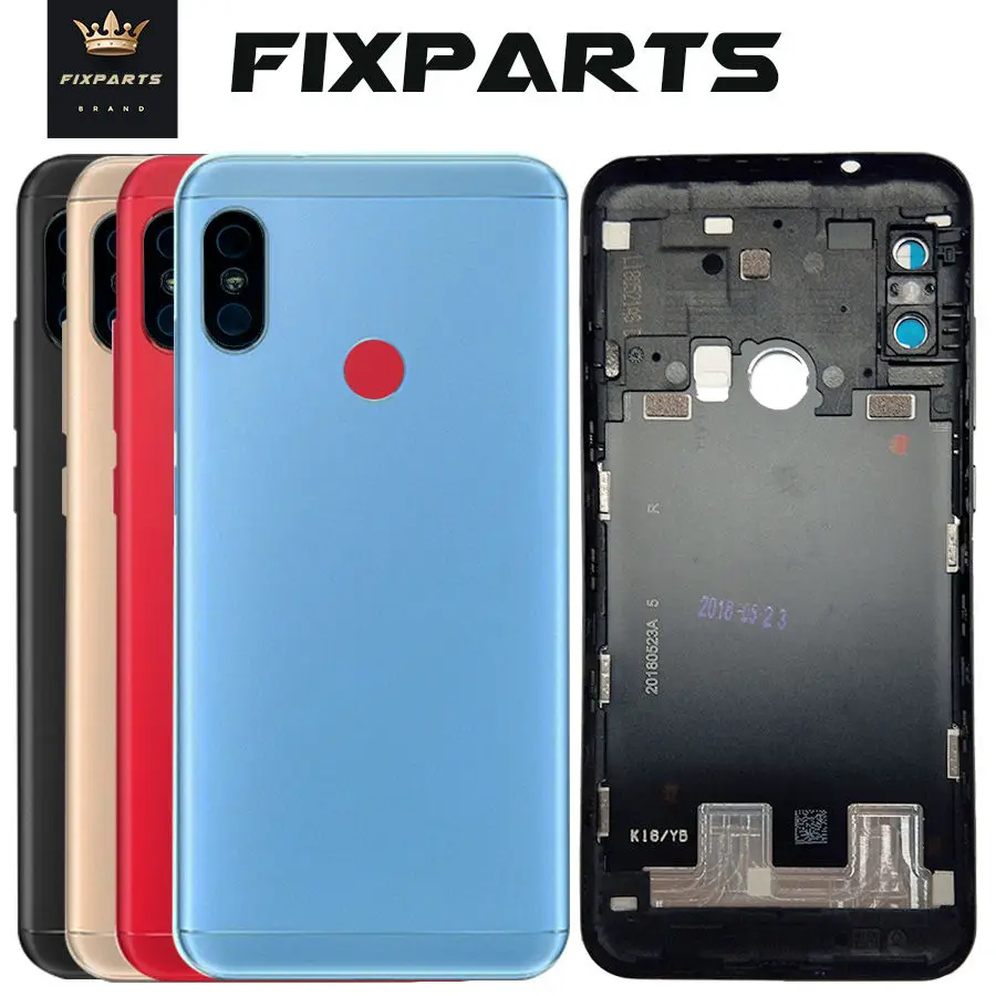 Для Xiaomi mi A2 Lite Задняя крышка батареи дверь задняя корпуса Redmi 6 Pro запасные части