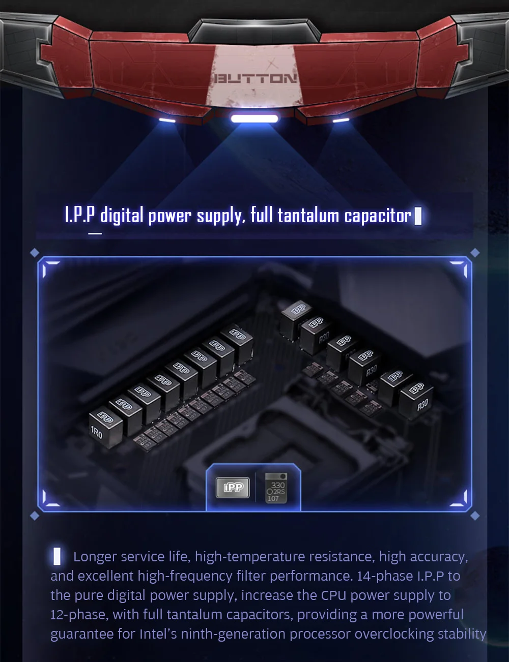 Красочная многофункциональная Материнская плата Intel IGame Z390 Vulcan X V20