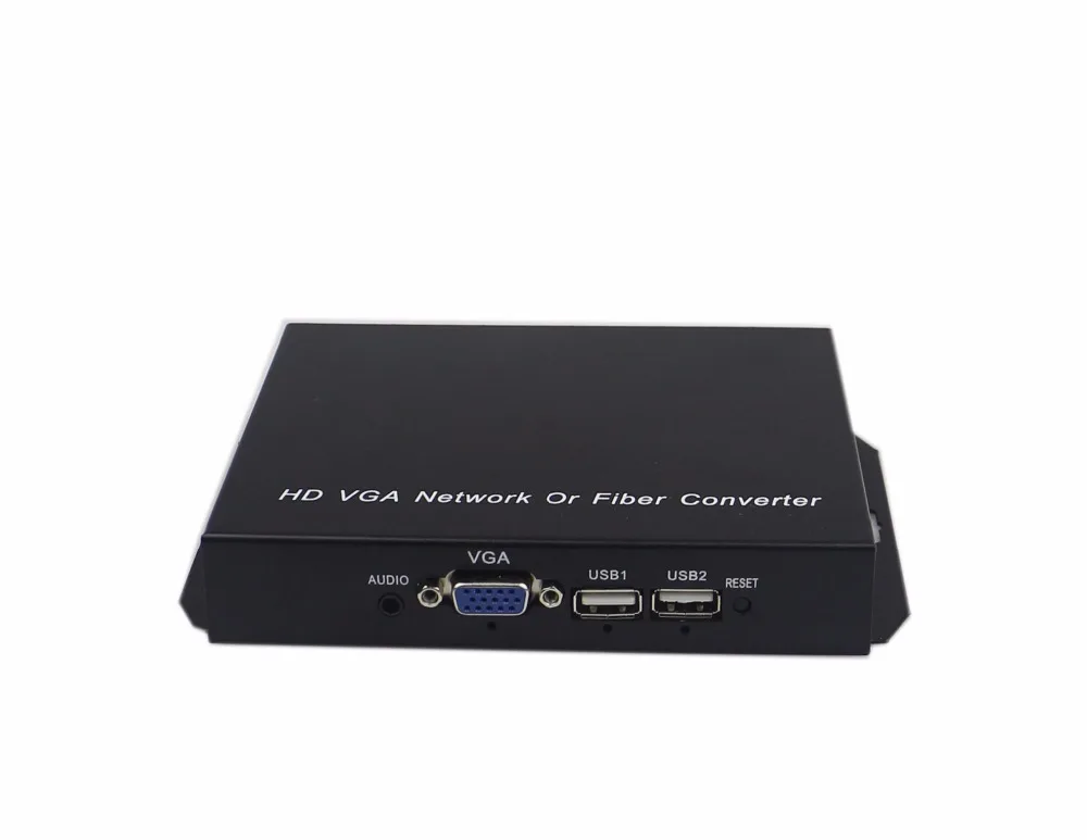 Vga-kvm USB конвертер удлинитель для мыши и клавиатуры VGA с передачей волокна 20 км 1080P/60