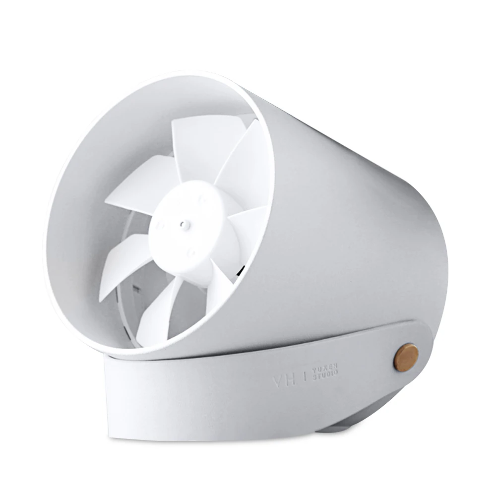 White Настольный мини-вентилятор Xiaomi Vh, портативный вентилятор Usb Mijia, бесшумный кулер с сенсорным управлением, два двигателя - Цвет: White