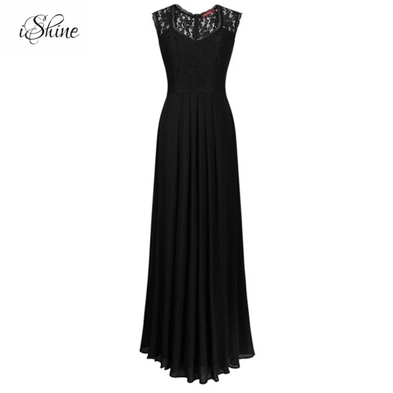 Лето 2018 г. пикантные кружево шифон кусочков рукавов длиной до пола Длина