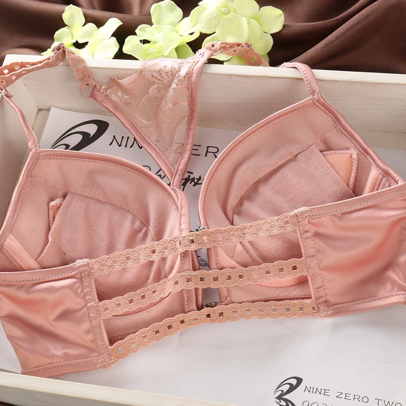 Бесшовные ремень bralette набор хлопковой подкладкой комплект нижнего белья Красота