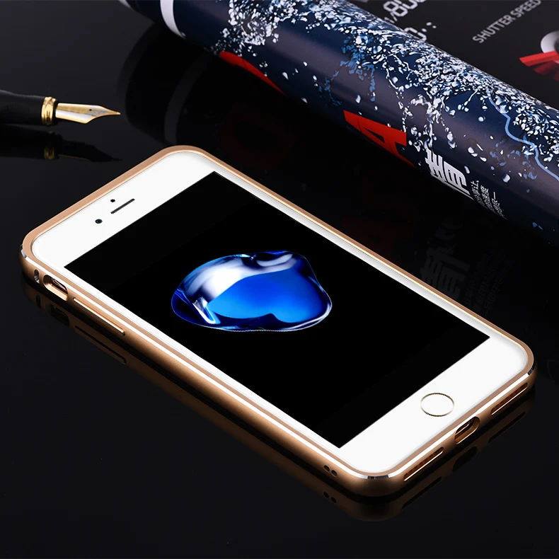 Роскошный Премиум алюминиевый металлический чехол для телефона s для iPhone 7 8/Plus,, твердость 9 H, закаленное стекло, задняя крышка, чехол, аксессуары