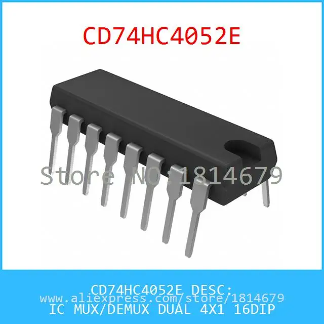Бесплатная Доставка 3 Шт./лот CD74HC4052E IC MUX/DEMUX DUAL 4X1 16DIP 74HC4052 HC4052 |