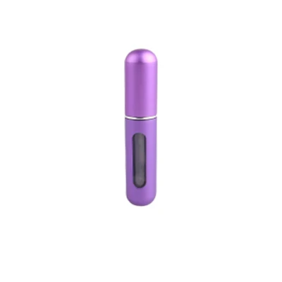 Purple 13 цветов 5 мл портативный многоразовый флакон духов распылитель чехол пустые алюминиевые флаконы духов спрей для путешествий - Цвет: Purple