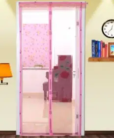 pink Летняя сетчатая сетка, Анти Москитная насекомое, муха, ошибка, занавеска, автоматическое закрывание двери, экран, занавеска для кухни, 5 размеров, Прямая поставка - Цвет: pink