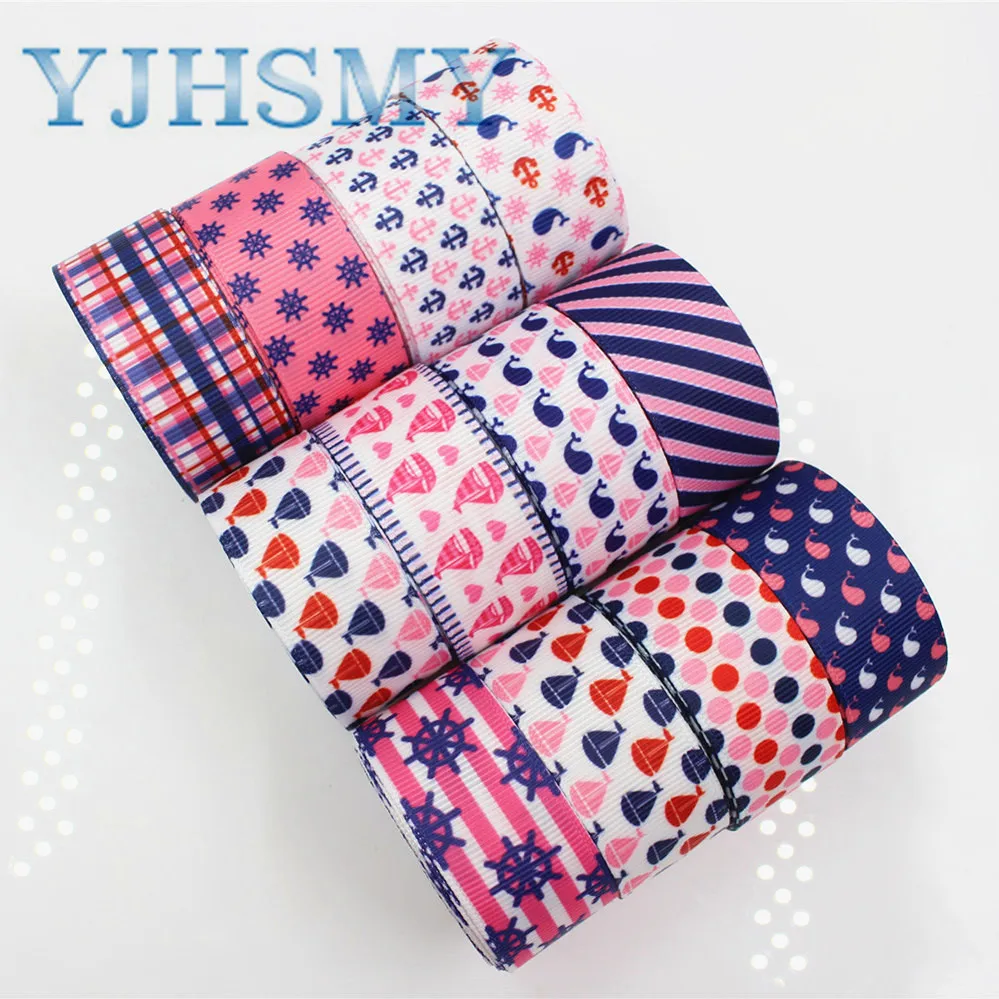 YJHSMY H-17506-186 22 мм 10 ярдов Мультяшные ленты термопечать grosgrain Свадебные аксессуары DIY