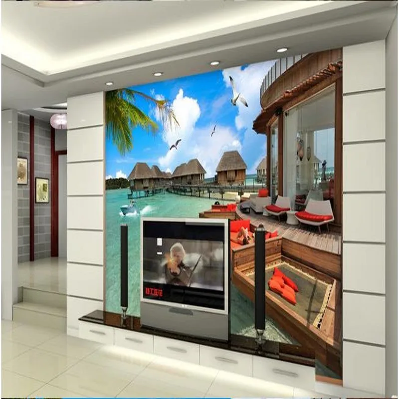 Фотообои на заказ Декор фон для телевизора обои гостиной спальни 3D стерео