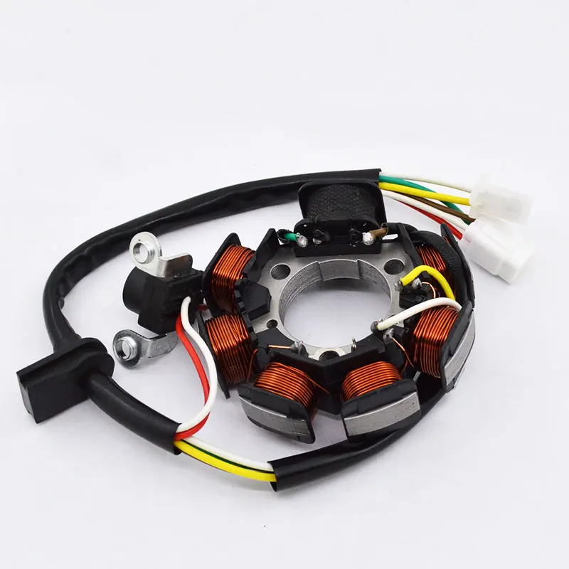 Мотоцикл 7 полюсов 6 проводов для YAMAHA JY110 JS110 JYM110 F8 E8 Crypton 110 110cc генератор катушки