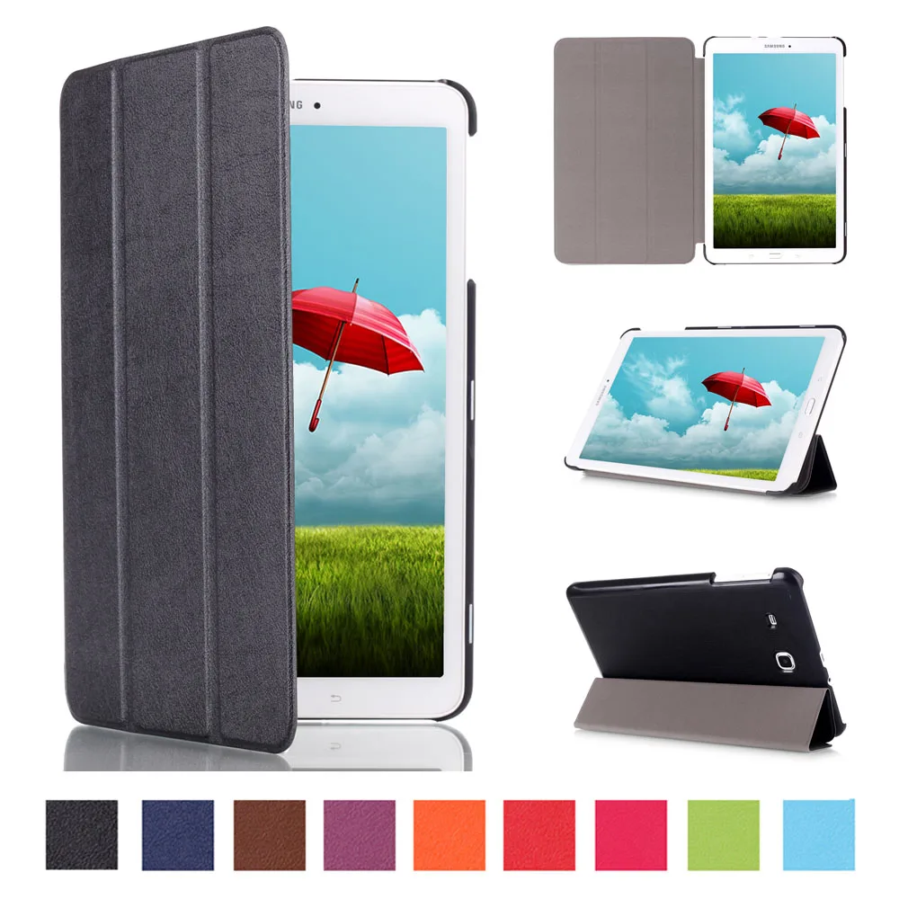 3 складной чехол Slim Fit Premium из искусственной кожи для samsung Tab E планшетный ПК (SM