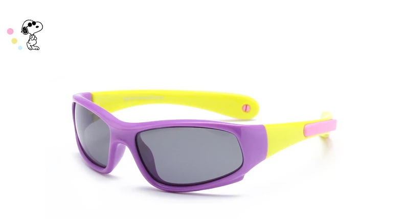 Children Glasses Children's Sunglasses Polarized Silica gel Outdoor Sport Sun Glasses Colorful Sunglass Kids oculos infantil - Цвет линз: C9