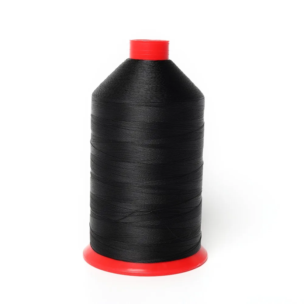 Black Tex70(V69) 1LB/spool черная нейлоновая нить для кожи и обивки обуви кожаные швейные нитки, 6200 ярдов - Цвет: Black