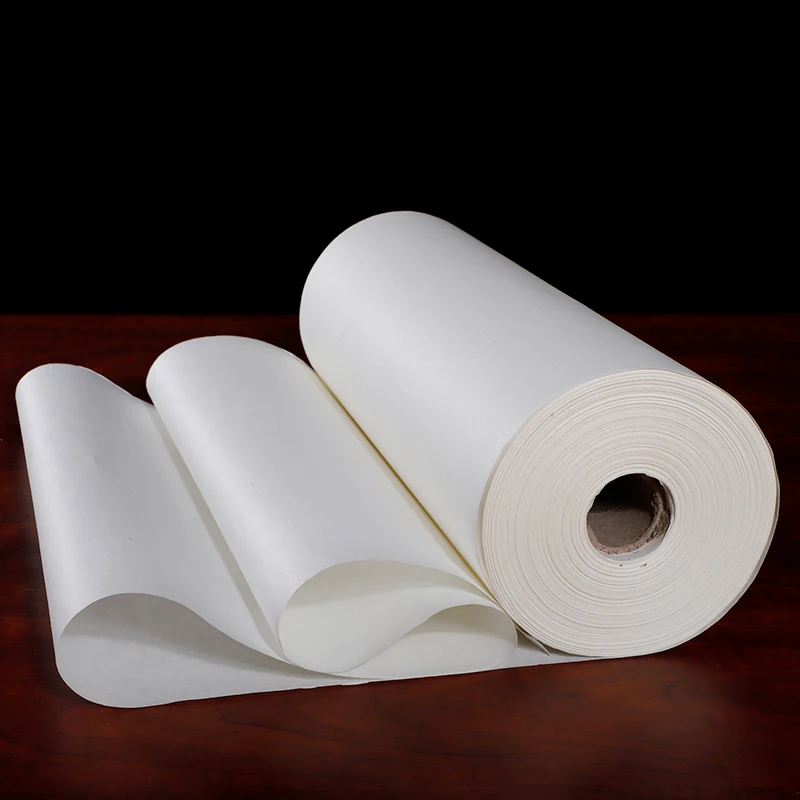 100 м прокрутка Papel Arroz полу-сырая бумага для каллиграфии написание китайской сырой