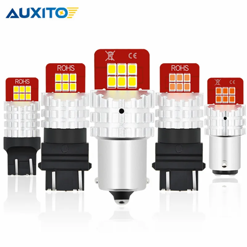 T20 LED 7443 P21W 1156 светодиодная лампа 1400LM Светодиодная 7440 1157 Bay15d T25 3156 3157 DRL Белый