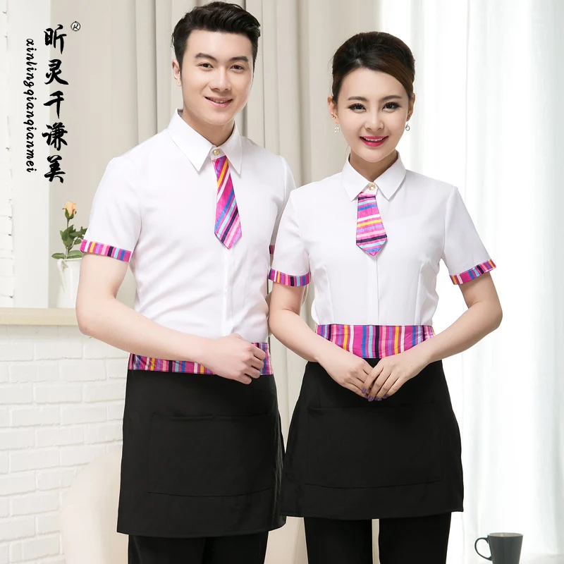 Женский комбинезон с коротким рукавом Летний для официанта в стиле Звезд работы