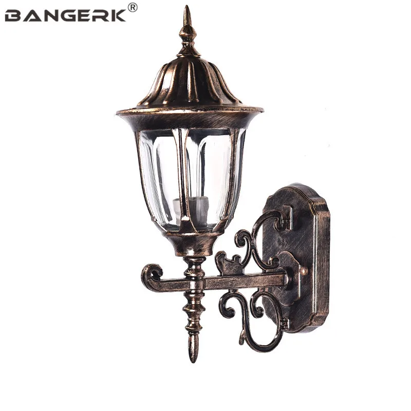 Европейский Винтажный садовый настенный светильник уличные Водонепроницаемые
