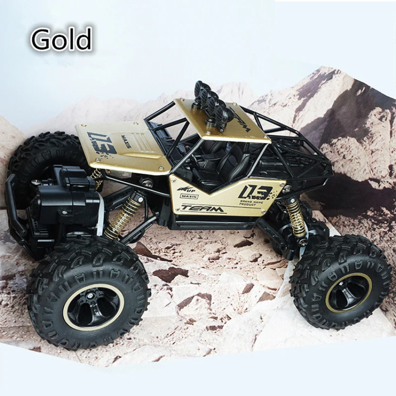 

2.4G Alloy RC Car High Speed Buggy Climbing Car RC Drift Racing Four-Wheel Drive Double Motor Alloy Remote Control Car kids toys