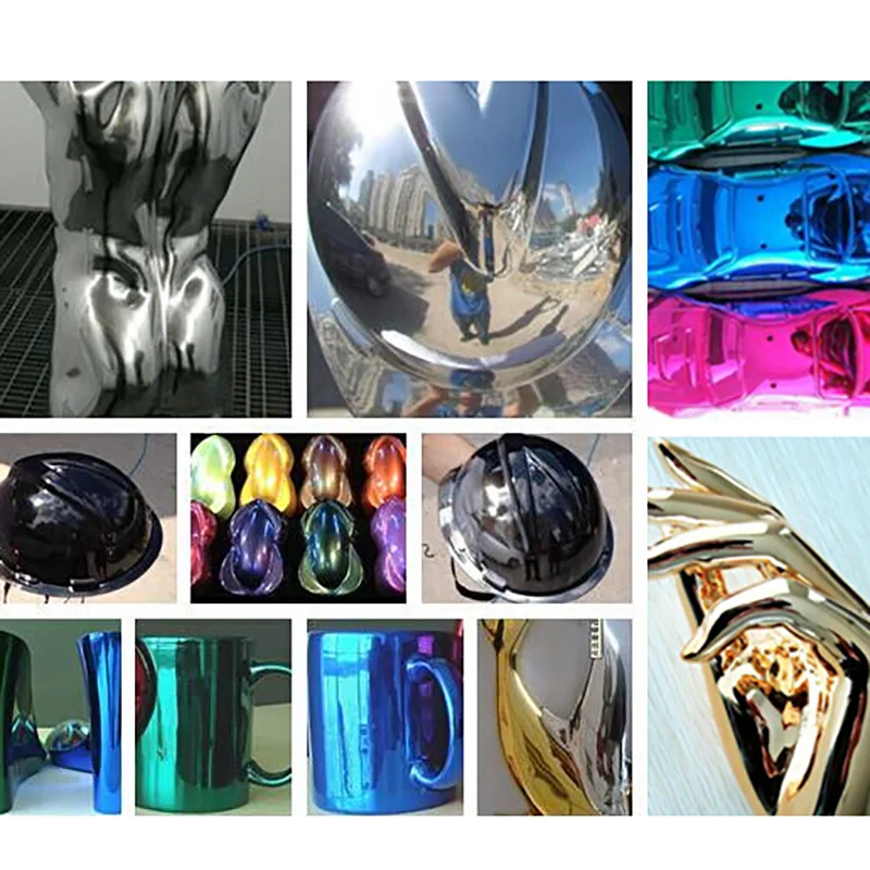 SAT0155 Профессиональный хромированный краскопульт для автомобиля зеркальный