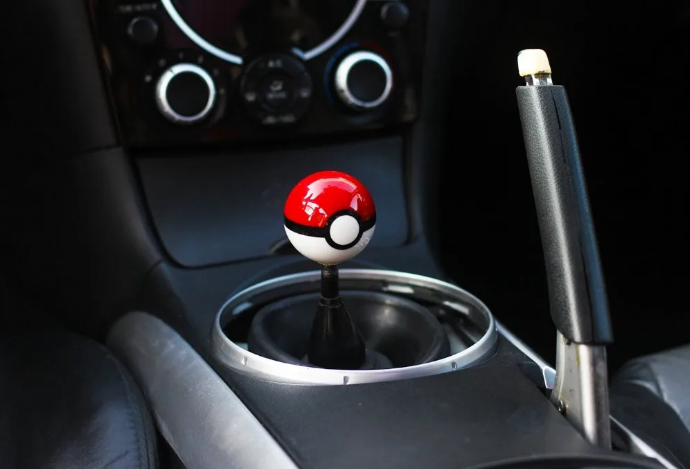 Бесплатная доставка диаметр 54 мм ручка переключения передач PokeBall Racing M10X1.5 / M8x1.25
