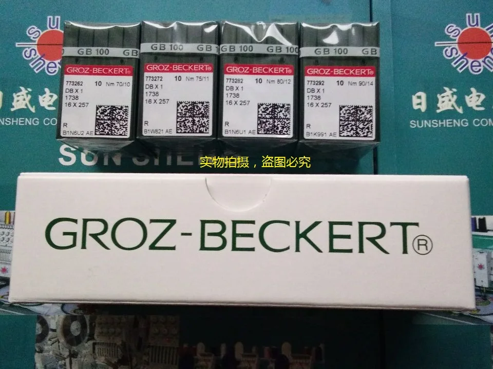 1 упаковка/10 шт. плоская машина для вышивки игла GROZ BECKERT импортный гроз дБ * 9 #10 #11 #12