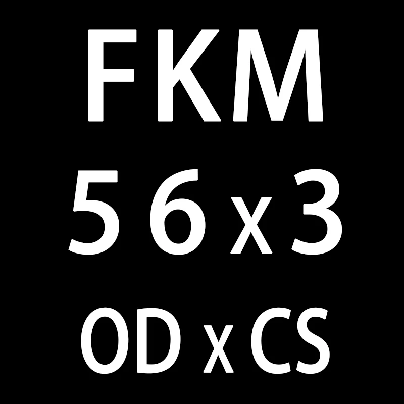 Фторкаучук Кольцо черное FKM О-образный уплотнитель OD52/54/55/56/58/60/62/65/68*3 мм Толщина уплотнительных уплотнений уплотнительная шайба - Цвет: OD56mm